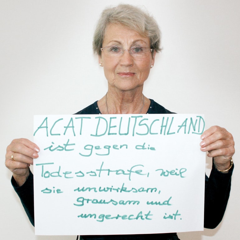 acat-deutschland, Christen für eine Welt ohne Folter, Menschenrechtsbildung Unterstützerin